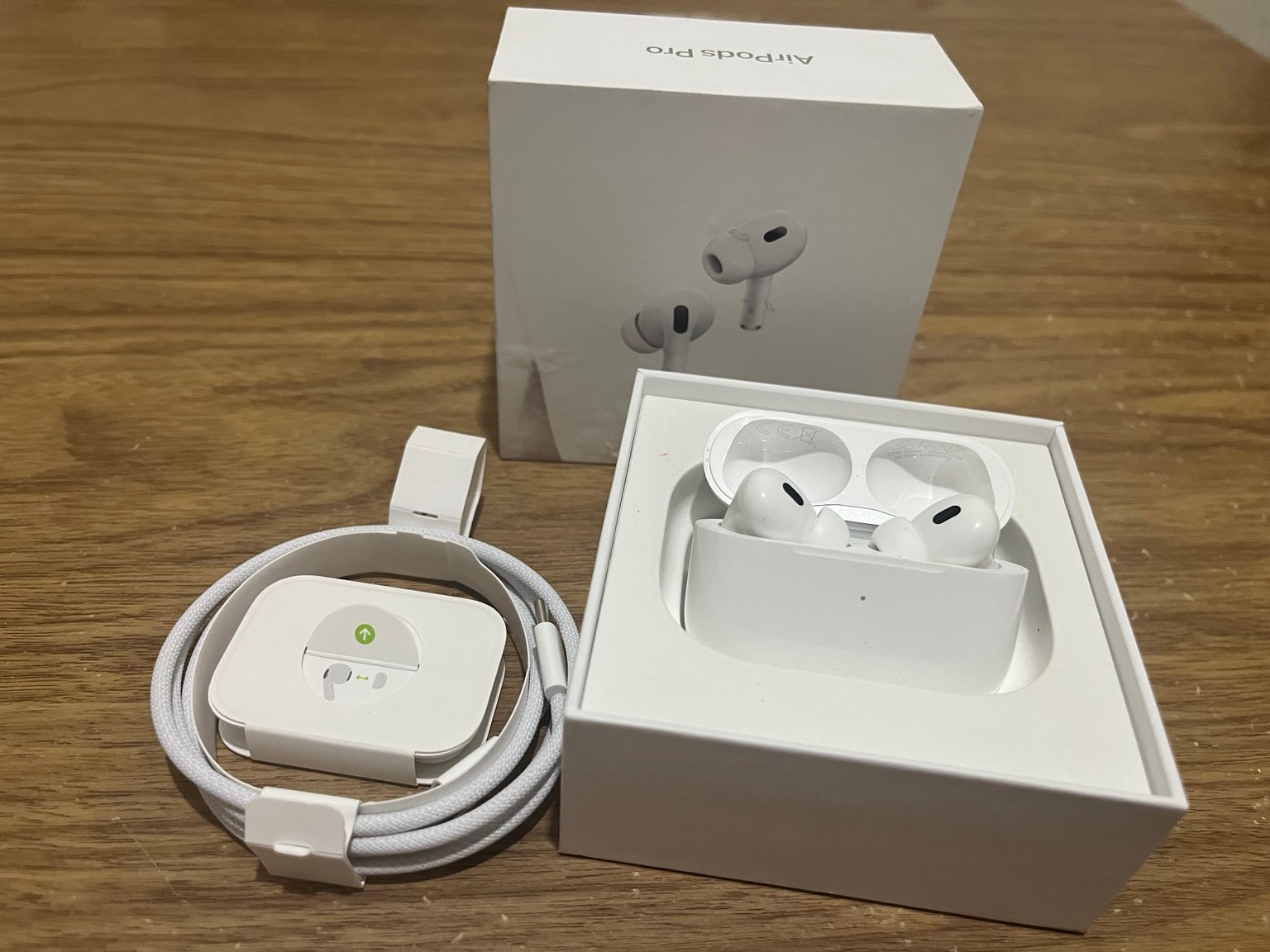 Technology product with packaging and accessories